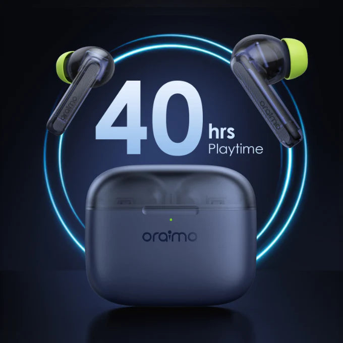 Oraimo FreePods Lite W330 - True Wireless Earbuds IPX5-Water Resistant, with 2 Mics - ضمان سنه من الوكيل