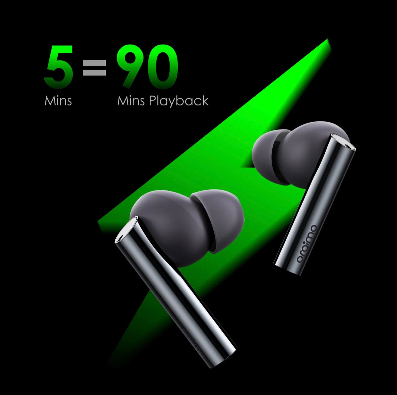 Oraimo FreePods Pro ANC | Active Noise cancellation - Warranty 365 days بضمان سنة سماعات أذن لا سلكية لعزل الضوضاء وتشغيل يدوم لفترة طويلة