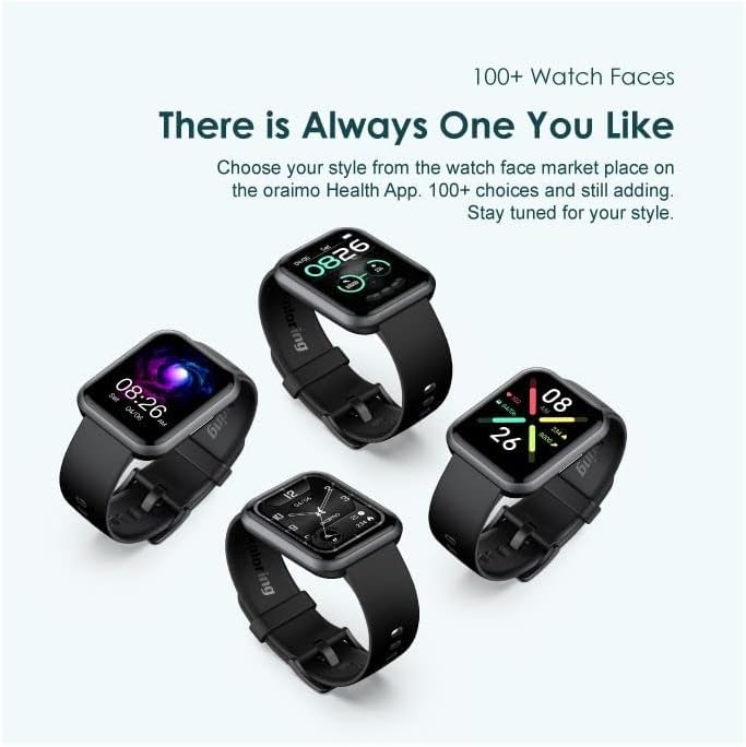 Oraimo Watch 2 Pro OSW-32 BT Call Quickly Reply Health Monitor Smart Watch- ضمان سنه من الوكيل