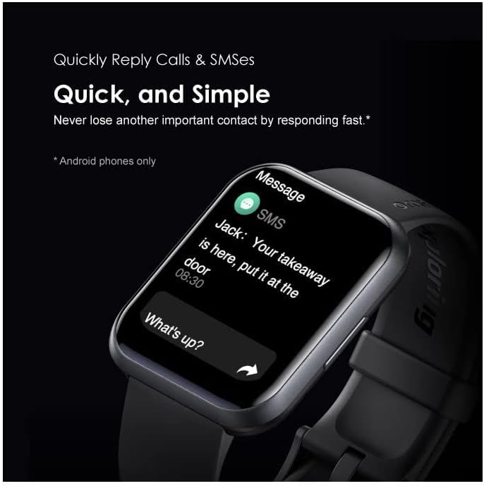 Oraimo Watch 2 Pro OSW-32 BT Call Quickly Reply Health Monitor Smart Watch - ضمان ١٤ يوم من الموقع