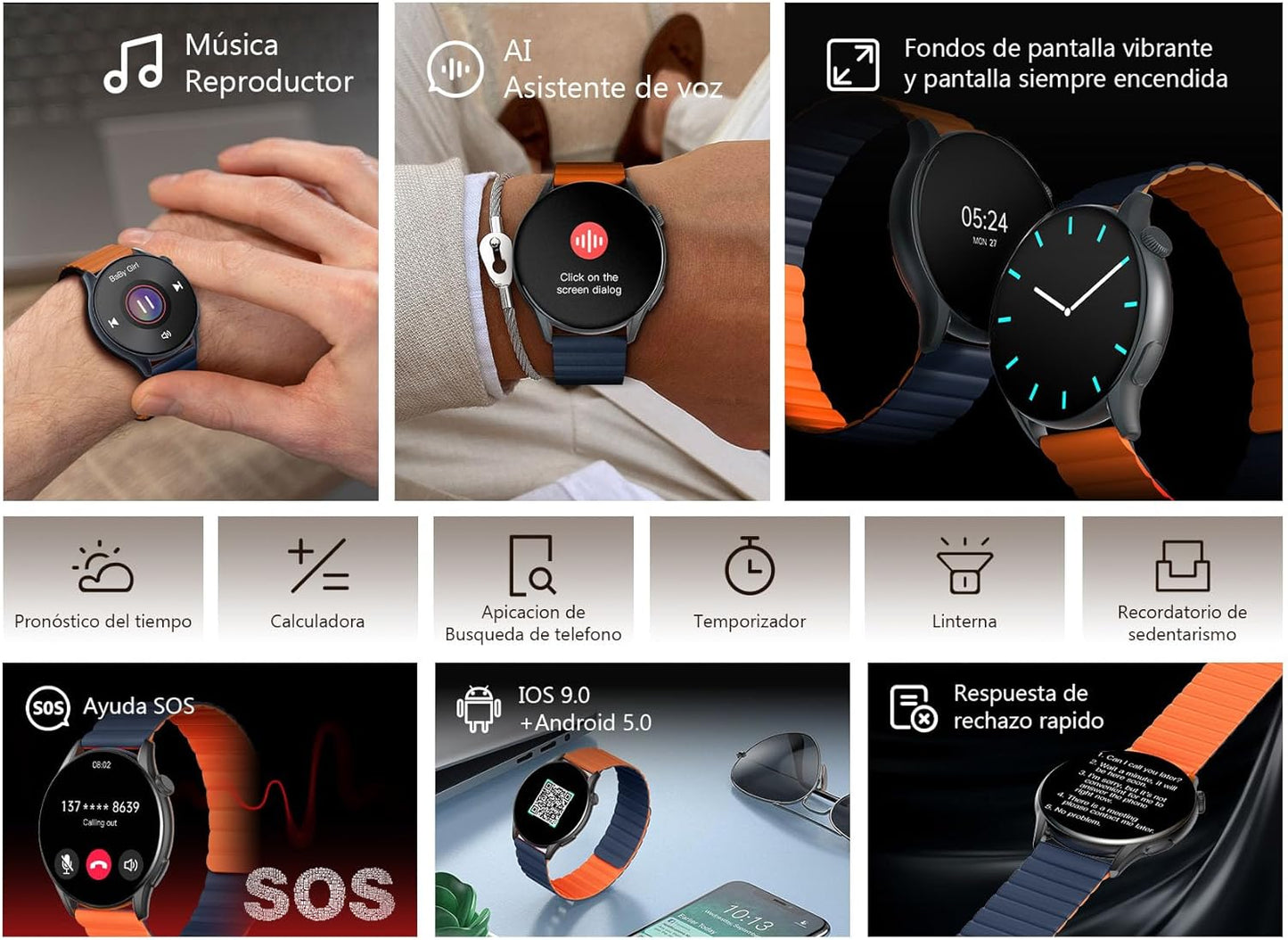 Kieslect KR Pro Smart Watch 2 Straps - Global Version