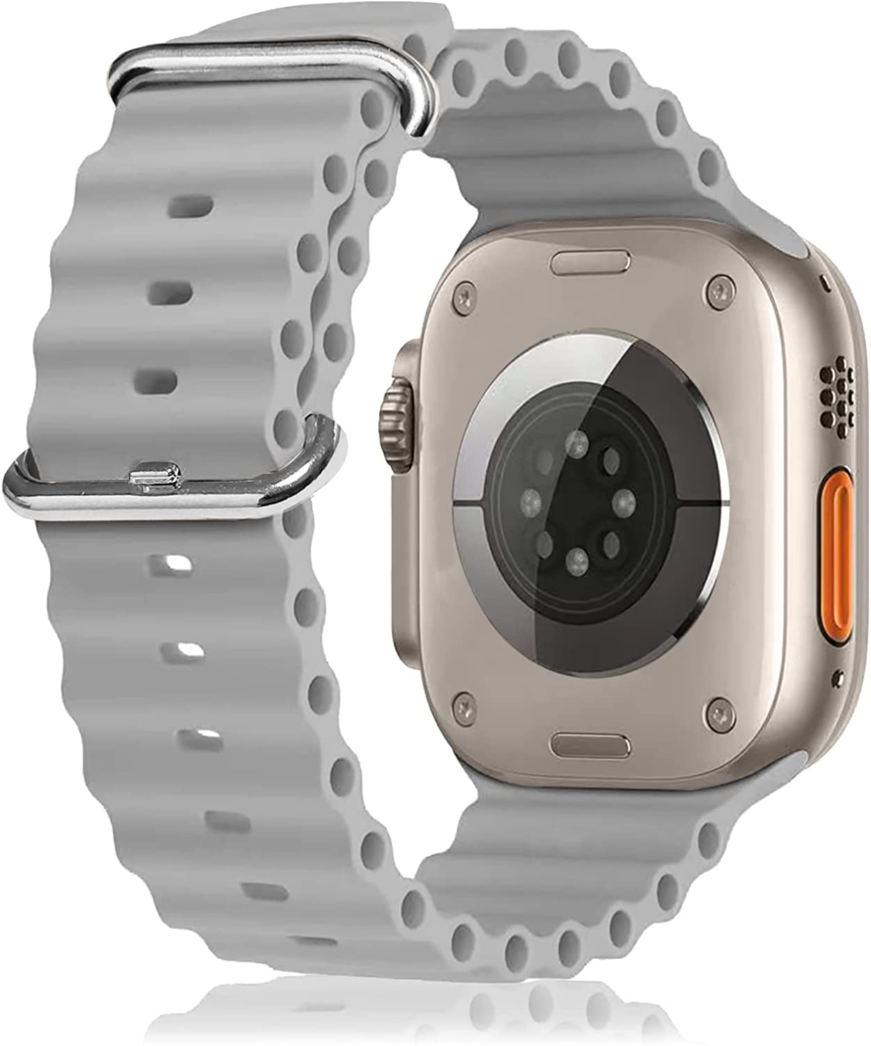 Soft Silicone iWatch Strap Series Ultra -Grey