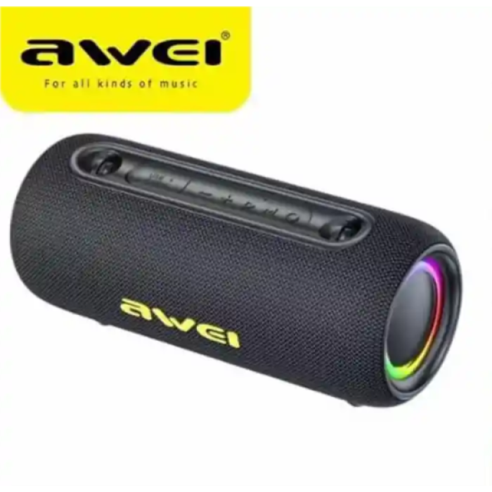 Awei KA33 Bluetooth Speaker 26W Hi-Fi Music Waterproof Outdoor Speaker With Dynamic RGB Lighting - Local warranty - 6 Months