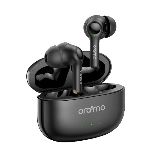 Oraimo FreePods 3C ENC Playtime True Wireless Earbuds- Black- warranty 365 days - ضمان سنه من الوكيل الرسمي