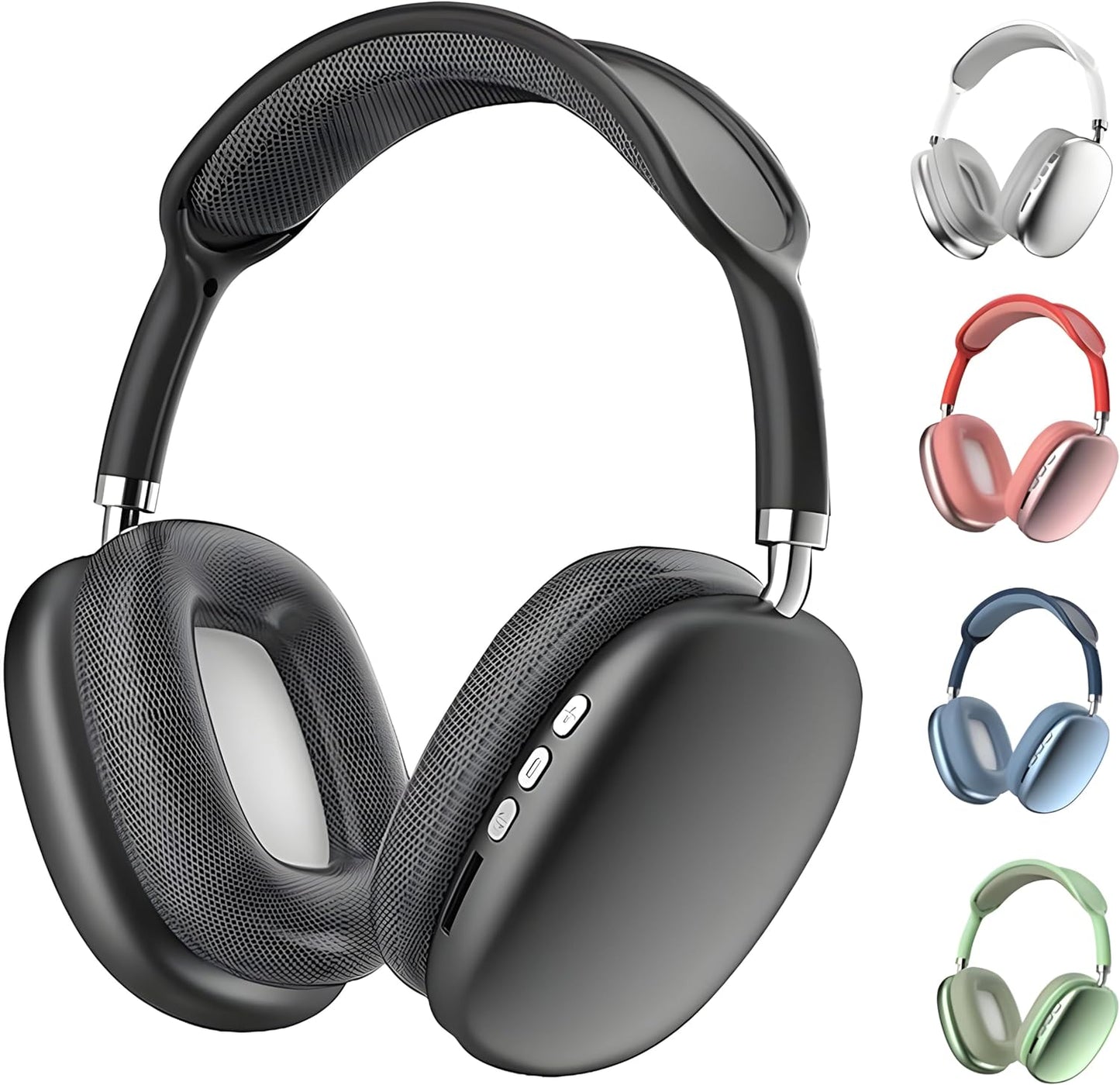 Wireless Headphone, High Pro MAX - | Built-in Microphone, Powerful Stereo Sound - Black
