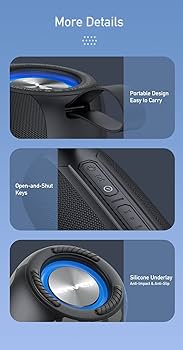 Awei Bluetooth Wireless Speaker Y370 Outdoor Caixa De Som Bluetooth 20W With RGB LED Colorful Flashing Light - Local Warranty - 6 Months