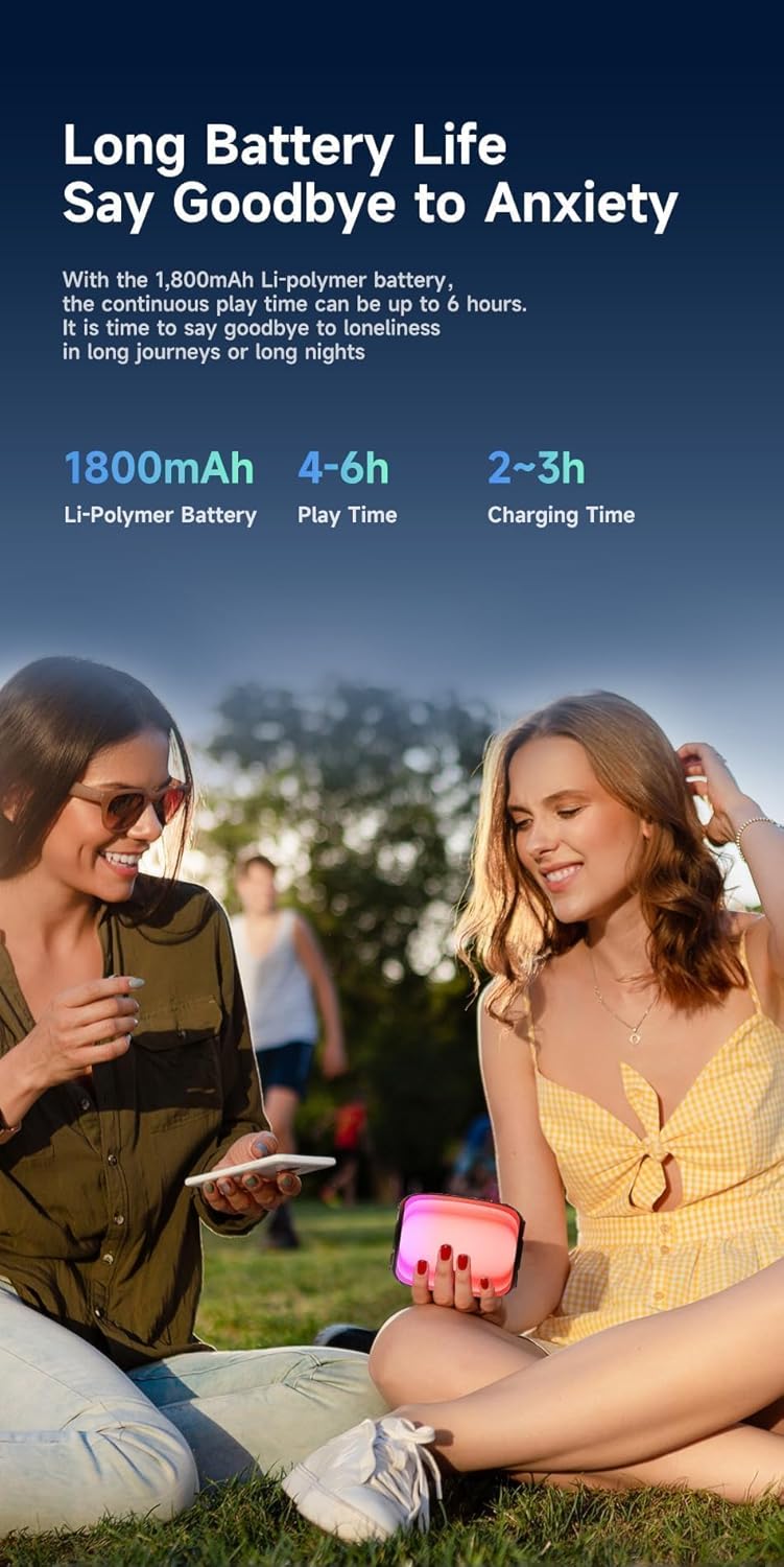 Awei Y525 Bluetooth 5.3 Speaker Portable TWS Hifi Wireless Speaker USB Outdoor Mini Loudspeaker Music RGB Light Playback - Local Warranty - 6 Months