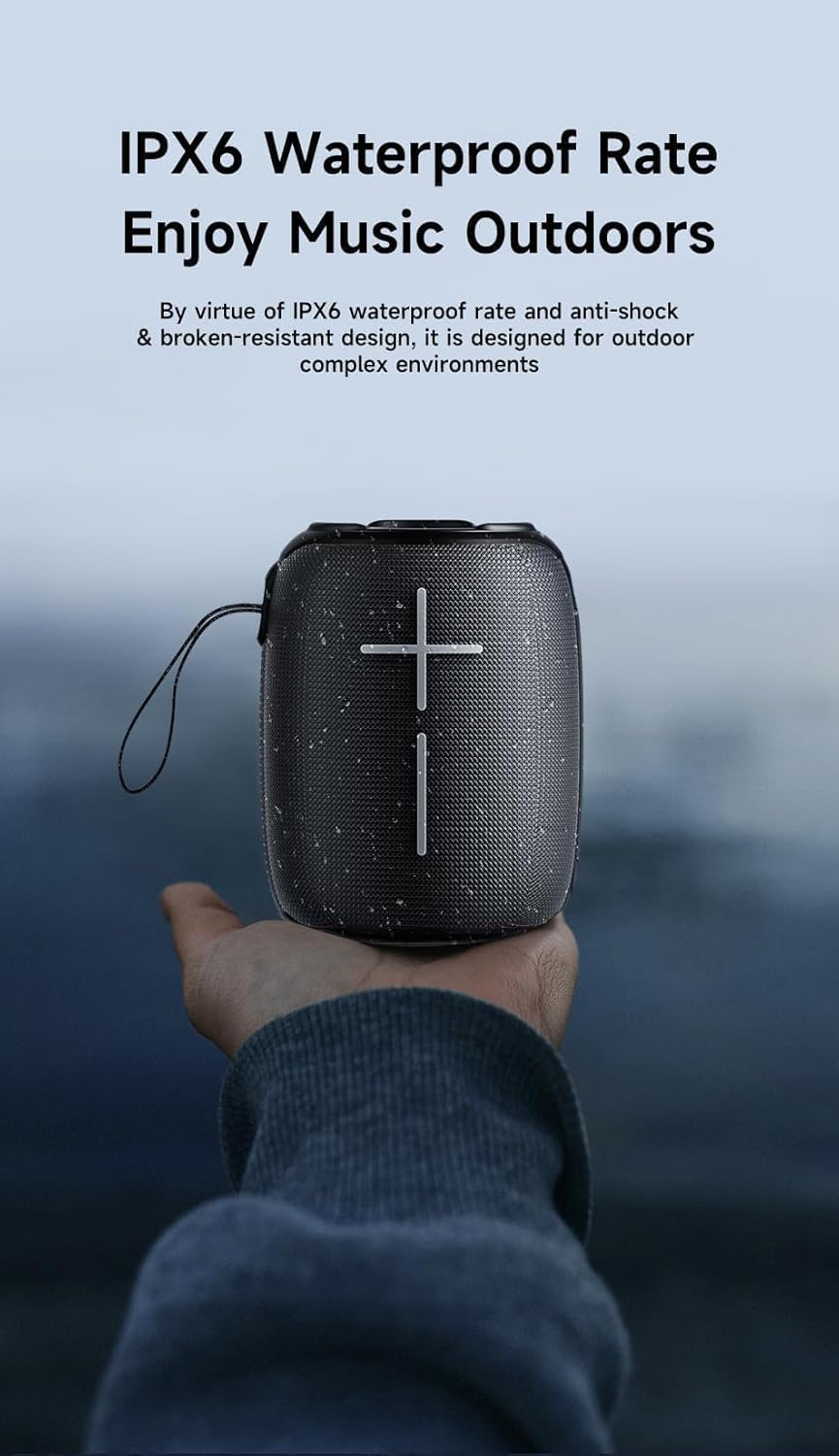 Awei Y525 Bluetooth 5.3 Speaker Portable TWS Hifi Wireless Speaker USB Outdoor Mini Loudspeaker Music RGB Light Playback - Local Warranty - 6 Months