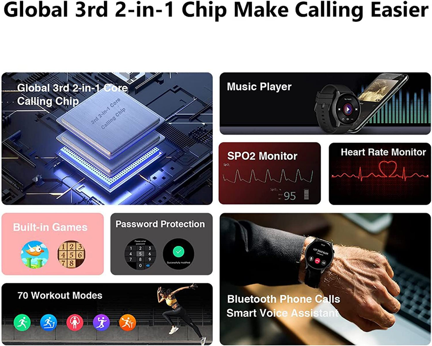 Kieslect YFT2024EU KR Calling Smart Watch