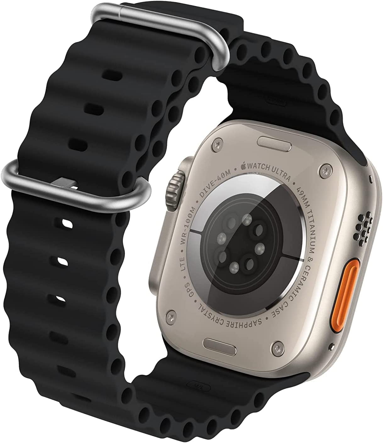 Soft Silicone iWatch Strap Series Ultra -Black