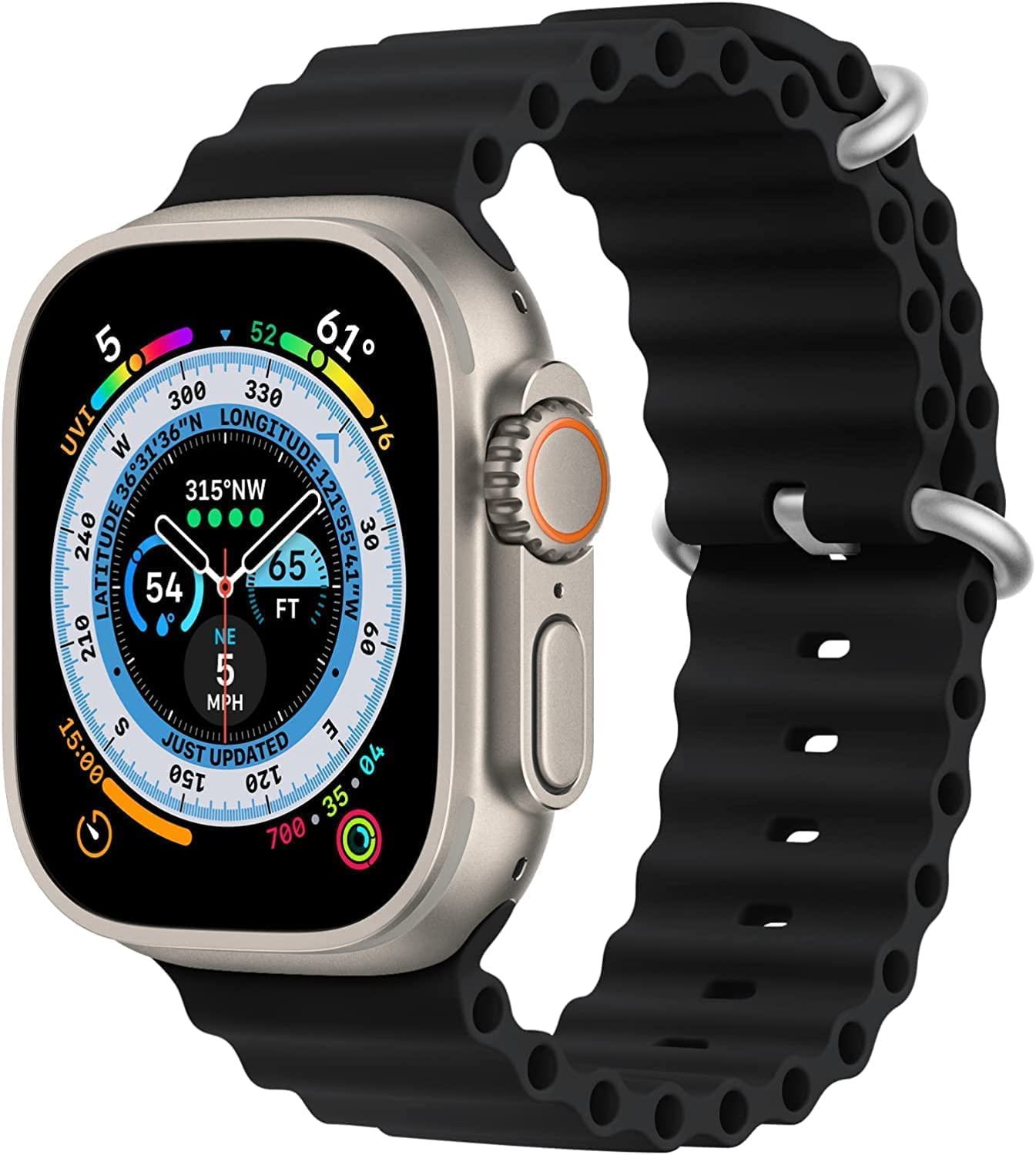 Soft Silicone iWatch Strap Series Ultra -Black
