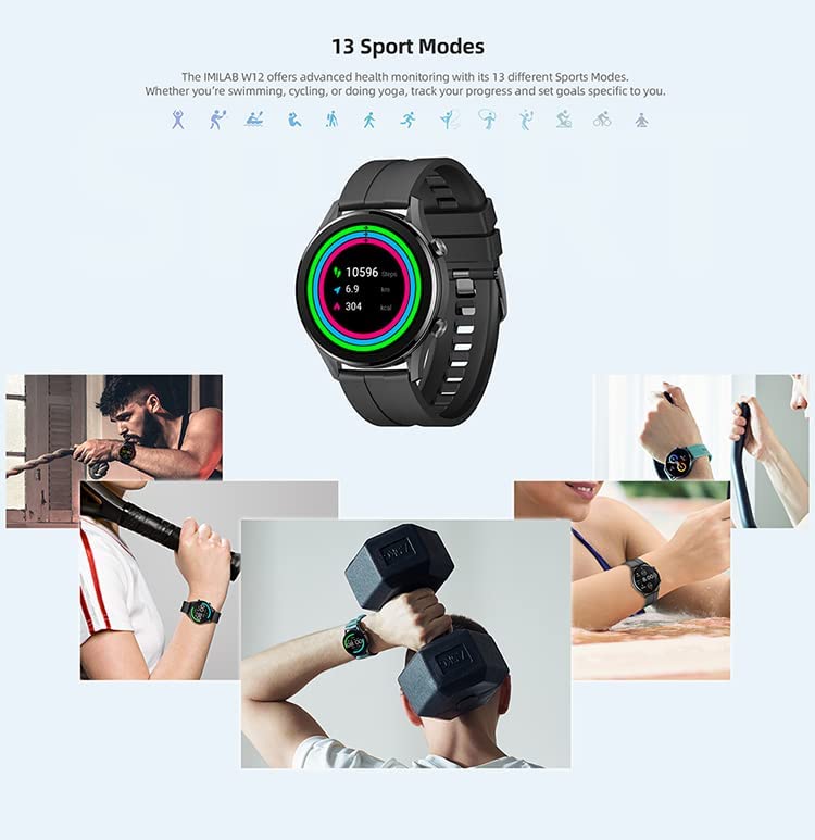 IMILAB Smart Watch, Black - W12