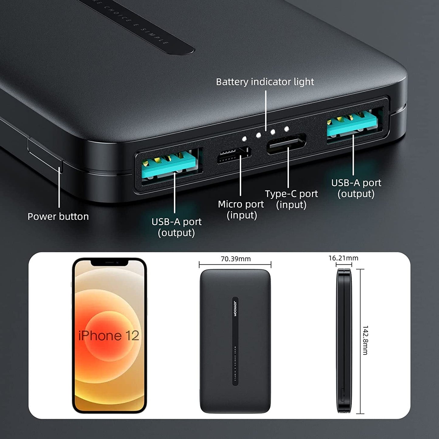 Joyroom Power Bank JR - T012
