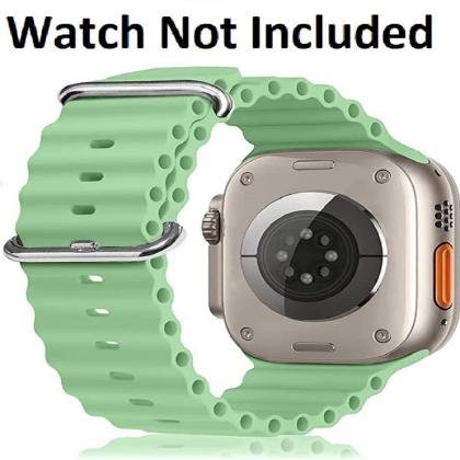 Soft Silicone iWatch Strap Series Ultra -Mint Green