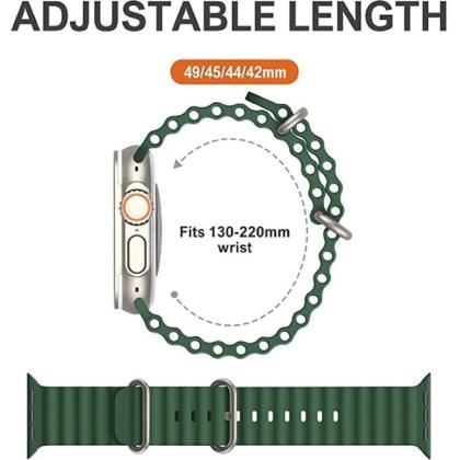 Soft Silicone iWatch Strap Series Ultra -Green