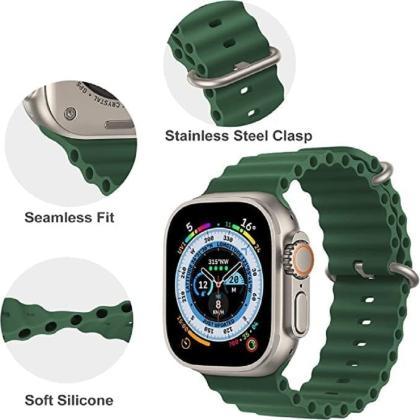 Soft Silicone iWatch Strap Series Ultra -Green