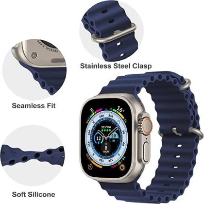 Soft Silicone iWatch Strap Series Ultra -Blue