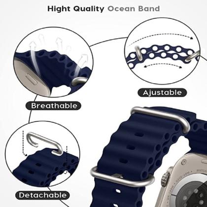 Soft Silicone iWatch Strap Series Ultra -Blue