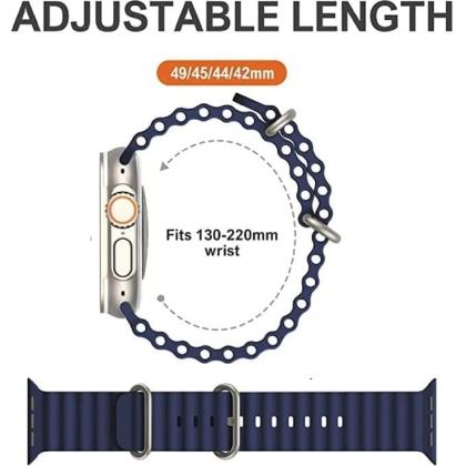 Soft Silicone iWatch Strap Series Ultra -Blue