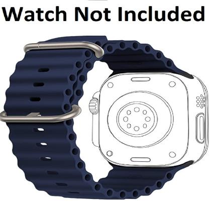 Soft Silicone iWatch Strap Series Ultra -Blue