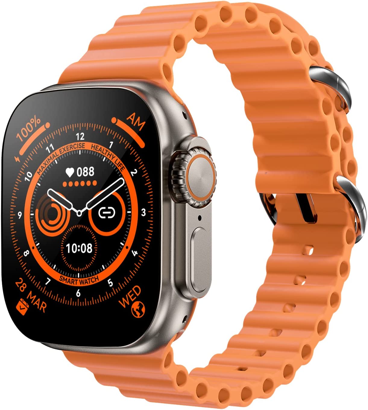 Microwear Ultra Max Smartwatch Orange Color
