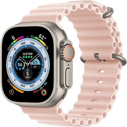 Soft Silicone iWatch Strap Series Ultra -Pink