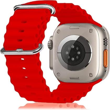 Soft Silicone iWatch Strap Series Ultra -Red