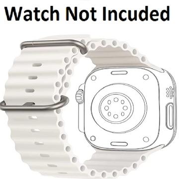 Soft Silicone iWatch Strap Series Ultra -White