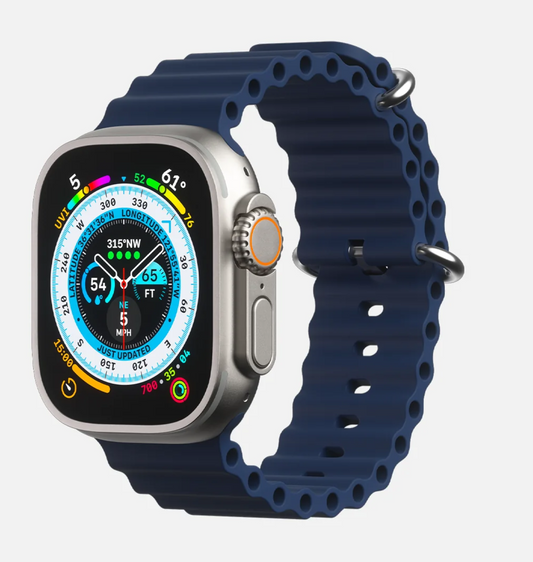 Soft Silicone iWatch Strap Series Ultra -Blue