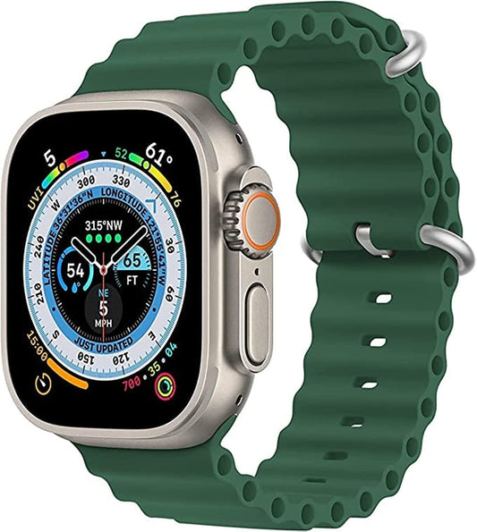 Soft Silicone iWatch Strap Series Ultra -Green