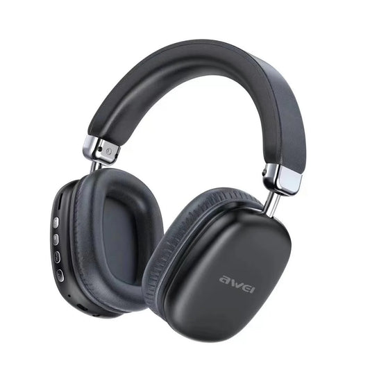 Awei AT9 Wireless Headphones Bluetooth 5.3 Earphones Foldable Gaming Headset with Mic - Black - Local Warranty 6 Months