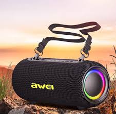 Awei KA33 Bluetooth Speaker 26W Hi-Fi Music Waterproof Outdoor Speaker With Dynamic RGB Lighting - Local Warranty - 6 Months