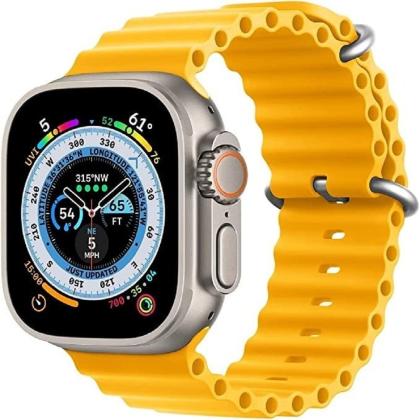 Soft Silicone iWatch Strap Series Ultra -Yellow